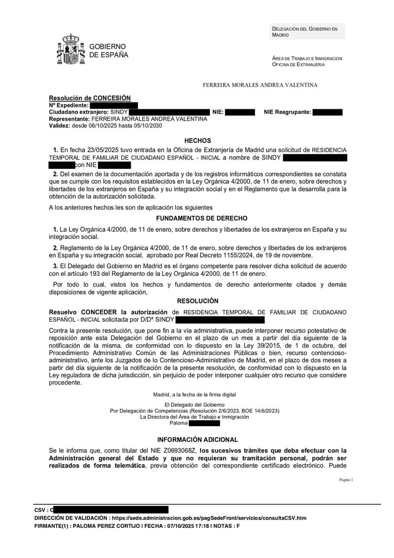 Abogados expertos en residencia familiares de español